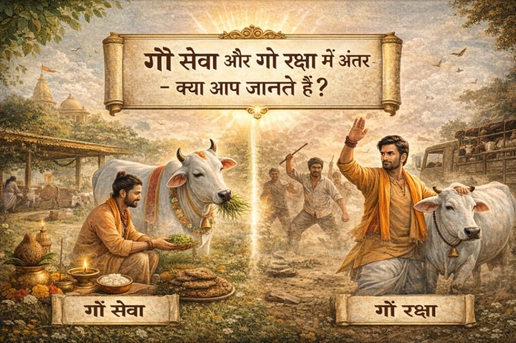 Gau Seva Aur Gau Raksha Mein Antar